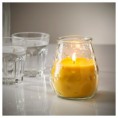 CITRONSKIVA Scented candle in glass