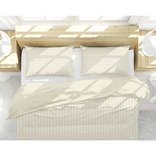 Comforters & Bedspreads| allen + roth allen + roth Stripe Reversible Comforter Set Ivory Stripe King Comforter (Cotton with Polyester Fill) - AV97705
