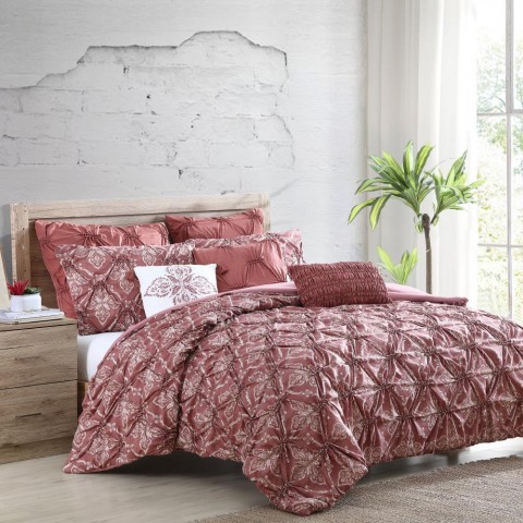 Comforters & Bedspreads| Amrapur Overseas Amaris Multi-colored Abstract Reversible King Comforter (Microfiber with Polyester Fill) - XI83091