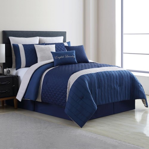 Comforters & Bedspreads| Amrapur Overseas Logan Multi Abstract Reversible Queen Comforter (Blend with Polyester Fill) - LO03658