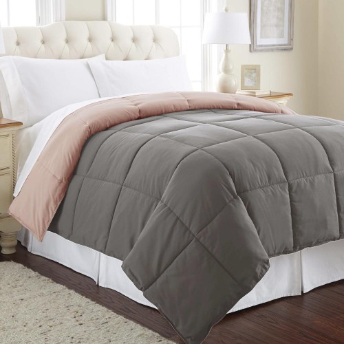 Comforters & Bedspreads| Amrapur Overseas Reversible down alternative comforter Multi Abstract Reversible Twin Comforter (Blend with Polyester Fill) - DU91401