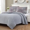 Comforters & Bedspreads| Amrapur Overseas Vivienne Multi-colored Abstract Reversible Queen Quilt (Cotton with Polyester Fill) - PL39232