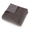 Comforters & Bedspreads| Ayesha Curry Cotton Velvet Gray Reversible Full/Queen Quilt (Cotton with Cotton Fill) - OA39013