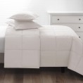 Comforters & Bedspreads| Cozy Essentials White Solid Full/Queen Comforter (Cotton with Down Fill) - BF19419