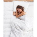Comforters & Bedspreads| Enchante Home Luxury European White Solid Queen Comforter (Cotton with Down Fill) - GC78564