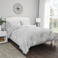 Comforters & Bedspreads| Hastings Home Comforter Set Gray Floral King Comforter (Polyester with Polyester Fill) - EA79666