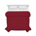 Comforters & Bedspreads| Hastings Home Coverlet Burgundy Solid Full/Queen Duvet Cover (Polyester with Polyester Fill) - TU93855
