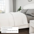 Comforters & Bedspreads| Hastings Home Hastings Home Comforters White Solid King Comforter (Microfiber with Down Alternative Fill) - CD79855