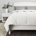 Comforters & Bedspreads| Hastings Home Hastings Home Comforters White Solid King Comforter (Microfiber with Down Alternative Fill) - CD79855
