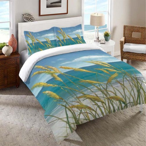 Comforters & Bedspreads| Laural Home Summer Breeze Multi-colored Multi Full/Queen Comforter (Cotton with Polyester Fill) - UF33683