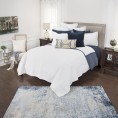 Comforters & Bedspreads| Rizzy Home Arwen Queen Quilt White Solid Queen Quilt (Cotton with Polyester Fill) - TB71365