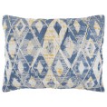Comforters & Bedspreads| Rizzy Home Asher Queen Quilt Blue Geometric Queen Quilt (Cotton with Polyester Fill) - IL44010