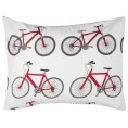 Comforters & Bedspreads| Rizzy Home Bicycle Bed Red Twin Comforter Red Multi Twin Comforter (Cotton with Polyester Fill) - PY52948