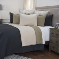 Comforters & Bedspreads| Rizzy Home Breeze on By Indigo King Sham Indigo Solid King Quilt (Cotton with Fill) - VS02754