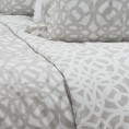 Comforters & Bedspreads| Rizzy Home Happy Together King Duvet Ivory Geometric King Duvet (Cotton with Fill) - WH04712