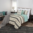 Comforters & Bedspreads| Rizzy Home Knight Queen Duvet Black Geometric Queen Duvet (Cotton with Fill) - GN21905