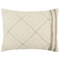 Comforters & Bedspreads| Rizzy Home Lyric King Quilt Natural Geometric King Quilt (Cotton with Polyester Fill) - UR28286