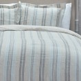 Comforters & Bedspreads| Rizzy Home Terrance King Duvet Natural Stripe King Duvet Cover (Linen with Fill) - ML05454