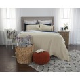 Comforters & Bedspreads| Rizzy Home Windsor natural queen quilt Natural Solid Queen Quilt (Cotton with Polyester Fill) - HO88900
