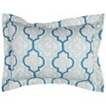 Comforters & Bedspreads| Rizzy Home Young Love Queen Duvet Teal Geometric Queen Duvet (Cotton with Fill) - DW32108