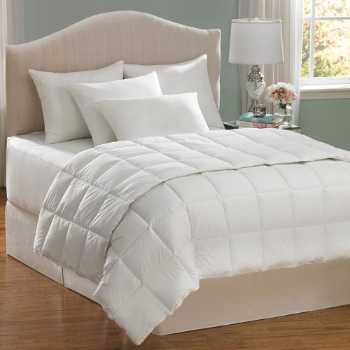 Bedding Sets| Aller-Ease Hot Water Wash White Full/Queen Comforter Set - HZ97265