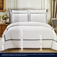 Bedding Sets| Chic Home Design Birmingham 3-Piece Navy King Quilt Set - NX74759