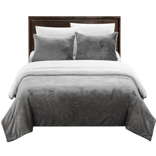 Bedding Sets| Chic Home Design Evie 3-Piece Grey Queen Bedspread Set - LK98254