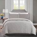 Bedding Sets| Chic Home Design Ora 3-Piece Silver Queen Comforter Set - YH45150