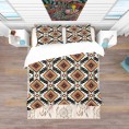 Bedding Sets| Designart 3-Piece Black Queen Duvet Cover Set - YI57417