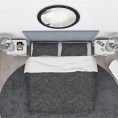 Bedding Sets| Designart 3-Piece Black Twin Duvet Cover Set - GV31938