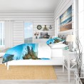Bedding Sets| Designart 3-Piece Blue Queen Duvet Cover Set - FH84722