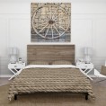 Bedding Sets| Designart 3-Piece Brown King Duvet Cover Set - IL47520