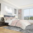 Bedding Sets| Designart 3-Piece Pink King Duvet Cover Set - UN76801