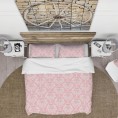 Bedding Sets| Designart 3-Piece Pink Queen Duvet Cover Set - AH73161