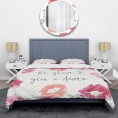 Bedding Sets| Designart 3-Piece Red Queen Duvet Cover Set - KP72303