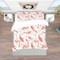 Bedding Sets| Designart 3-Piece White Queen Duvet Cover Set - YG54426