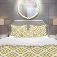 Bedding Sets| Designart 3-Piece Yellow Queen Duvet Cover Set - GK62517