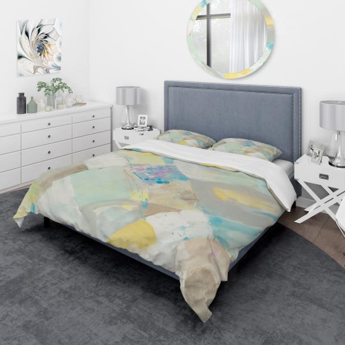 Bedding Sets| Designart Designart Duvet covers 3-Piece Beige King Duvet Cover Set - OZ11280