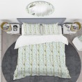 Bedding Sets| Designart Designart Duvet covers 3-Piece Blue King Duvet Cover Set - FN30206