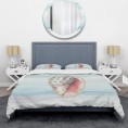 Bedding Sets| Designart Designart Duvet covers 3-Piece Blue King Duvet Cover Set - PX20957