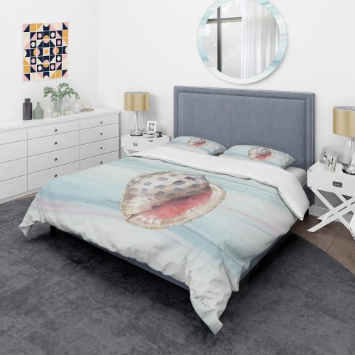 Bedding Sets| Designart Designart Duvet covers 3-Piece Blue King Duvet Cover Set - PX20957