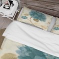 Bedding Sets| Designart Designart Duvet covers 3-Piece Blue Twin Duvet Cover Set - IF24894