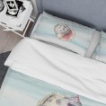 Bedding Sets| Designart Designart Duvet covers 3-Piece Blue Twin Duvet Cover Set - YS89021