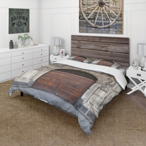 Bedding Sets| Designart Designart Duvet covers 3-Piece Brown King Duvet Cover Set - QJ36891