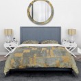 Bedding Sets| Designart Designart Duvet covers 3-Piece Gold King Duvet Cover Set - JQ09737