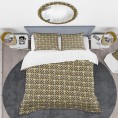 Bedding Sets| Designart Designart Duvet covers 3-Piece Gold Queen Duvet Cover Set - LR16894