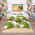 Bedding Sets| Designart Designart Duvet covers 3-Piece Green Queen Duvet Cover Set - DY35572