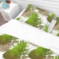 Bedding Sets| Designart Designart Duvet covers 3-Piece Green Queen Duvet Cover Set - DY35572