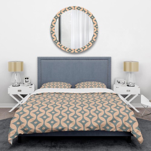 Bedding Sets| Designart Designart Duvet covers 3-Piece Green Queen Duvet Cover Set - KT70632