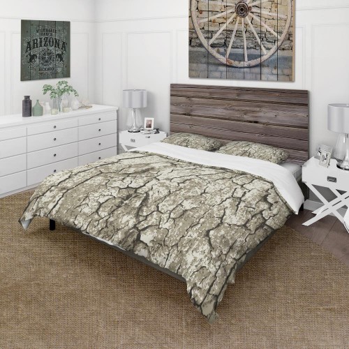 Bedding Sets| Designart Designart Duvet covers 3-Piece Grey and Silver Twin Duvet Cover Set - NN12115